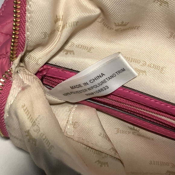 JUICY COUTURE Hot Pink with Gold Detail Purse Backpack - Picture 13 of 16